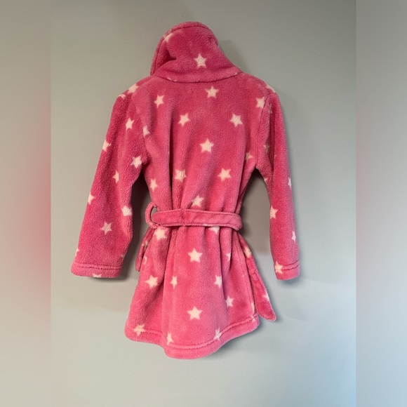 Joe Fresh Pink with White Stars Bath Robe, Toddler Girl Size 3, Warm cozy robe - Picture 8 of 8